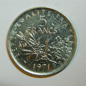5 Francs Semeuse 1971 SUP  EB90448