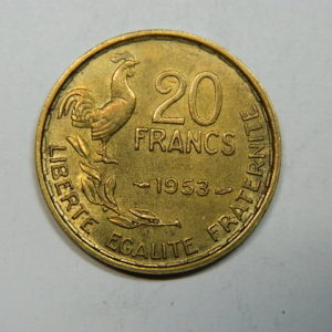 20 Francs Guiraud 1953 SUP  EB90265