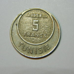 5 Francs TUNISIE 1954 SUP  EB90405