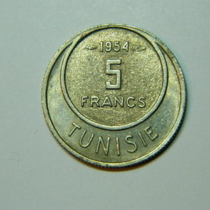 5 Francs TUNISIE 1954 SUP EB90412