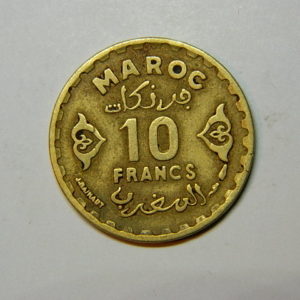 10 Francs 1371-1951 TTB Mohamed V MAROC EB90438
