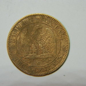 2 Centimes Napoléon III tête nue 1862K TTB EB90463