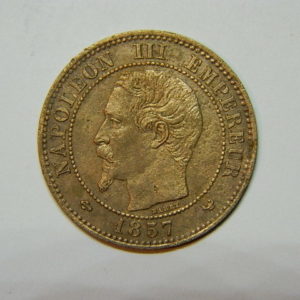 2 Centimes Napoléon III tête nue 1857W SUP- EB90464