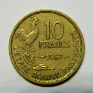 10 Francs Guiraud 1957 TTB EB90483