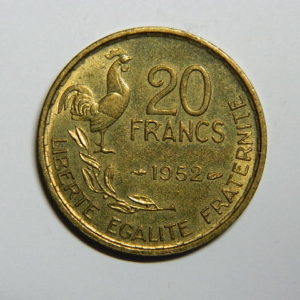 20 Francs Guiraud 1952 SPL EB90399