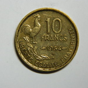 10 Francs Guiraud 1954B SUP EB90388