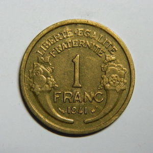 1 Franc Morlon 1941 SUP EB90384