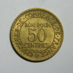 50 Centimes Chambre de commerce 1926 SUP+ EB90379