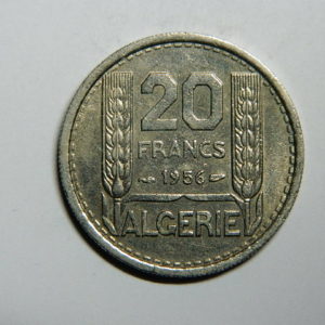 20 Francs ALGERIE Colonie Fr 1956 SUP EB90285