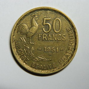 50 Francs Guiraud 1951B SUP- EB90307