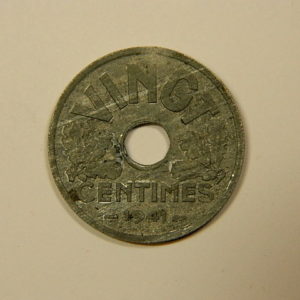 20 Centimes Etat Français Zinc 1941 TTB EB90085