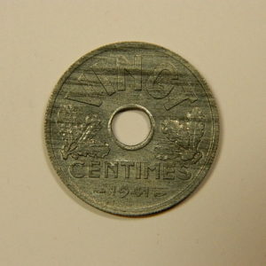 20 Centimes Etat Français Zinc 1941 SPL EB90086