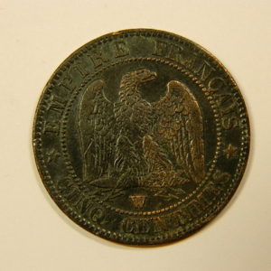 5 Centimes Napoléon III tête nue 1853W TTB EB90100