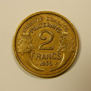 2 Francs Morlon 1935 TTB EB90105