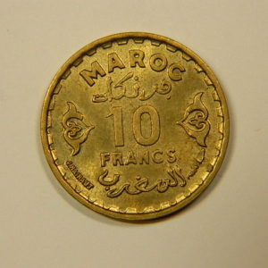 10 Francs 1371-1951 SUP+ Mohamed V MAROC EB90111