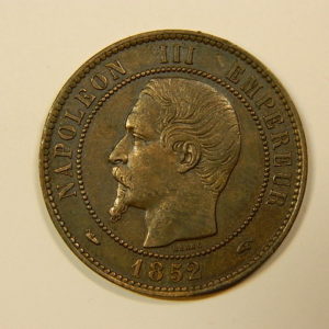 10 Centimes Napoléon III tête nue 1852A SUP EB90118
