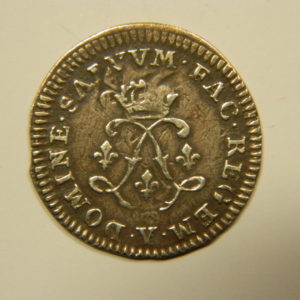 4 Sols aux 2L Louis XIV 1692Y TTB RARE Argent 798°/°° EB90536