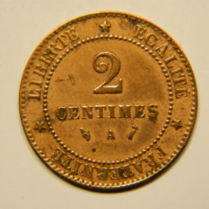 2 Centimes Cérès 1886A SUP   EB90635