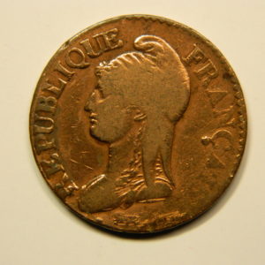 5 Centimes DUPRE An8A GM  coq  TB/TTB EB90662