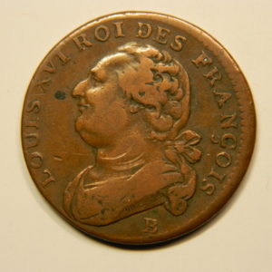 12 DENIERS François Louis XVI 1791B TTB  EB90685