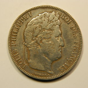 5 Francs Louis-Philippe Ier Tête Laurée 1842BB TTB EB90796