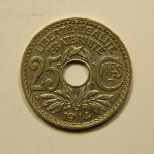 25 Centimes Lindauer Nickel 1914 SUP EB90840