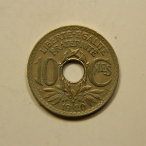 10 Centimes Lindauer 1920 SUP EB90843