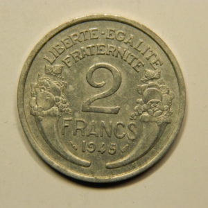 2 Francs Morlon 1945 TTB EB90869