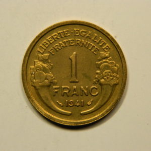 1 Franc Morlon 1941 SPL EB90922