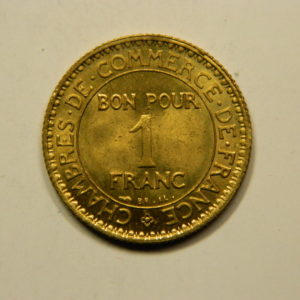 1 Franc Chambre de commerce 1925 SPL EB90925