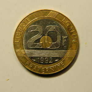 20 Francs Mont St Michel 1992 SUP V ouvert EB90962