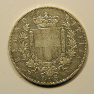 5 Lire Vittorio Emanuele II 1875R TTB++ Italie Argent 900 °/°° EB90990