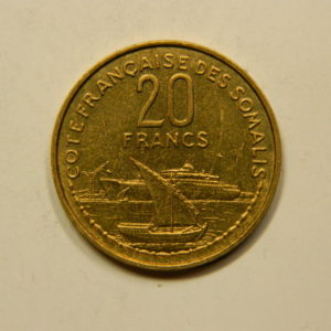 20 Francs Cote Française Des Somalis 1965 SUP EB91089