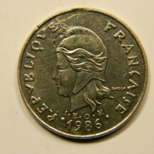 20 Francs Nouvelle Calédonie 1986 SUP+ EB91114
