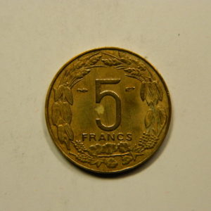 5 Francs Afrique Equatoriale Fr1958 SUP EB91115