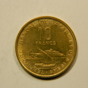 10 Francs Afrique Territoire Afars Issas Djibouti 1970 SUP EB91123