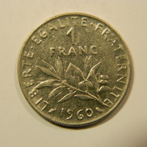 1 Franc Semeuse 1960 TTB  EB90238