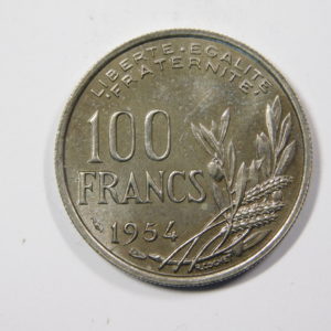 100 Francs Cochet 1954 FDC EB90282