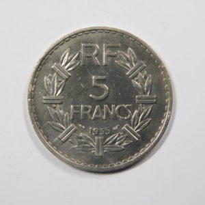 5 Francs Lavrillier SUP Nickel 1935 EB90907