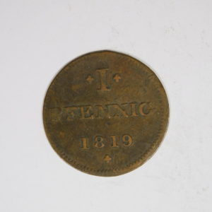 1 Pfennig Allemagne Francfort 1819 SUP EB91204