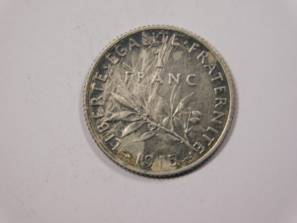 1 Franc Cérès 1915  TB Argent 835°/°° EB91220