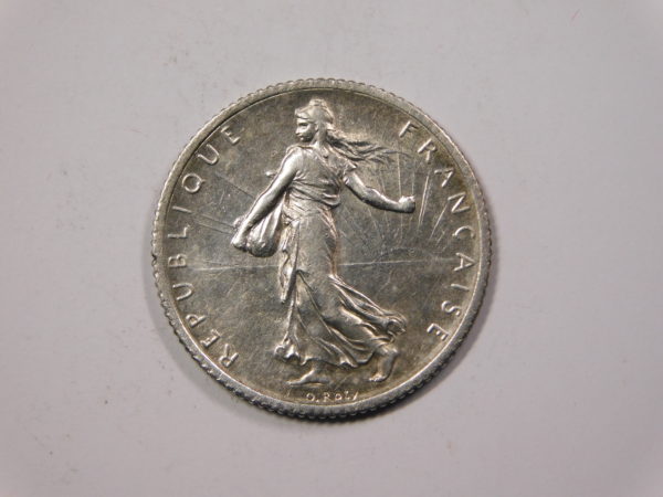 1 Franc Semeuse 1918 SUP Argent   835°/°° EB91221 – Image 2