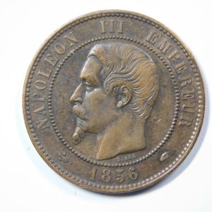 10 Centimes Napoléon III tête nue 1856A SUP EB91224
