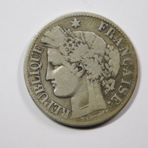 2 Francs Cérès 1871A petit A TB Argent 835°/°° EB91238