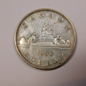 1 Dollar Georges VI 1951 SUP Canada Argent EB91247