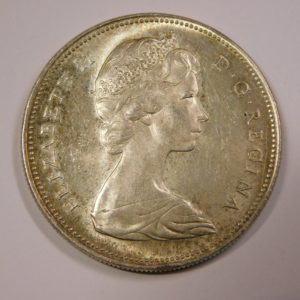 1 Dollar Elisabeth II 1966 SPL Canada Argent EB91249