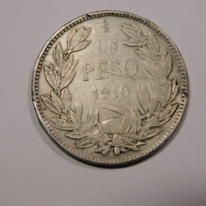 1 Peso 1910 TTB Argent CHILI EB91254