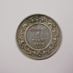 1 Franc 1904A TTB TUNISIE Protectorat Fr Argent EB91274