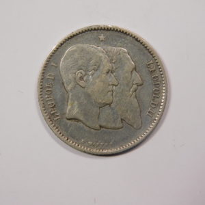1 Franc Léopold 1er 1880 TTB Belgique Argent EB91286