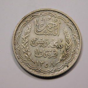 10 Francs 1939 TTB+ TUNISIE Protectorat Fr Argent EB91317